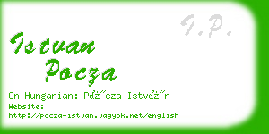 istvan pocza business card